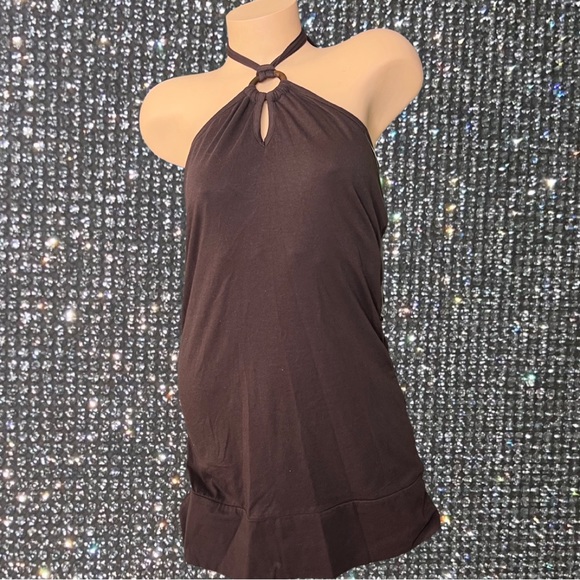 le chateau Dresses & Skirts - Le chateau dress Oring bamboo wood bohemian western tropical halter y2k glam